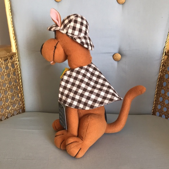 Vintage 1997 Sherlock Detective Scooby Doo dog plush toy Cartoon Network 11" - Picture 4 of 10